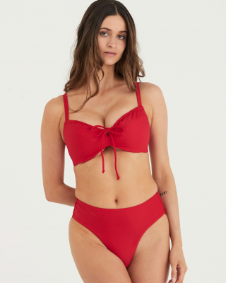 DOLLY BIKINI TOP - ROUGE