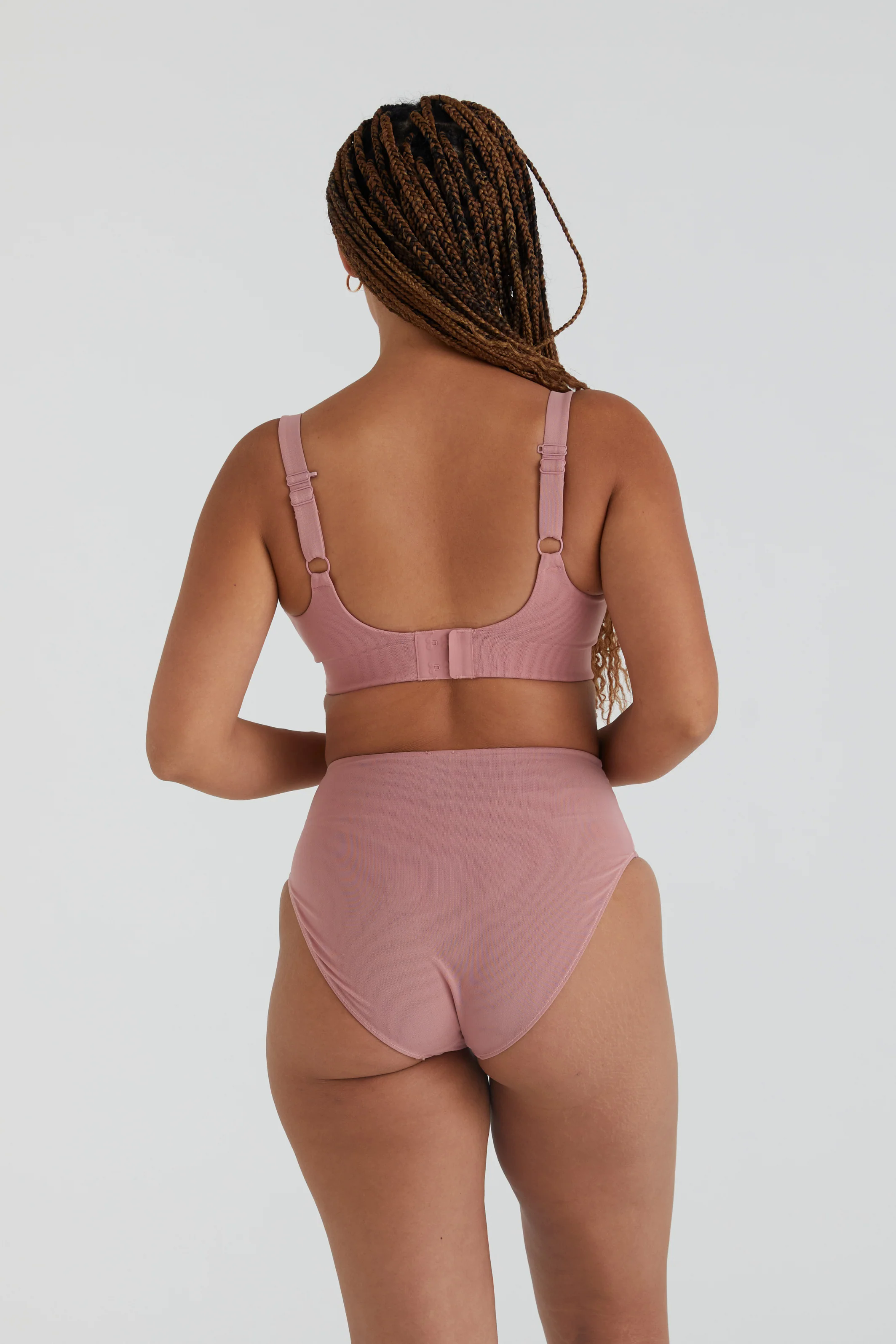 BUSTY BASICS CROP - ROSEWOOD