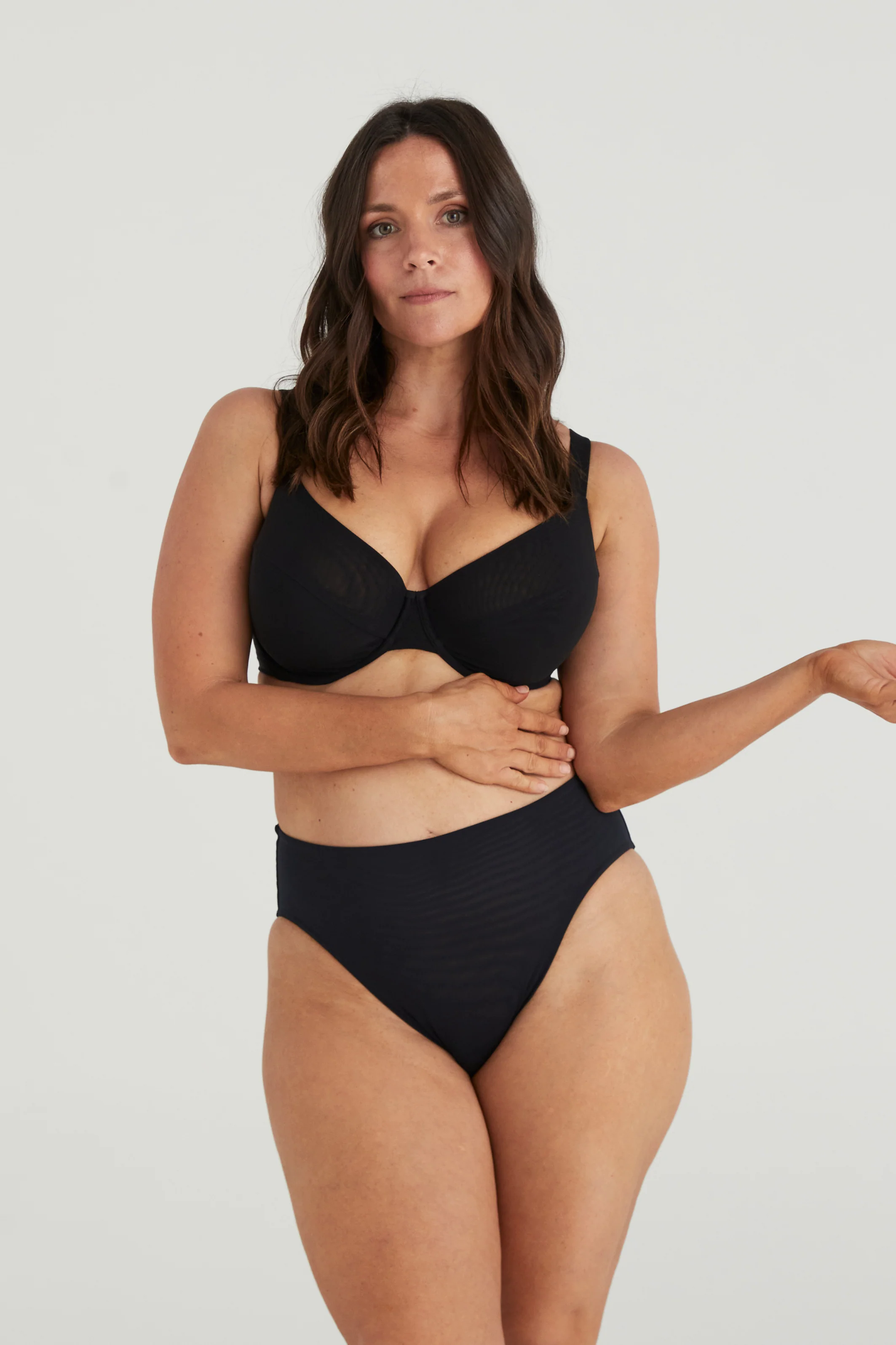 BUSTY BASICS KNICKERS - FULL BRIEF - BLACK