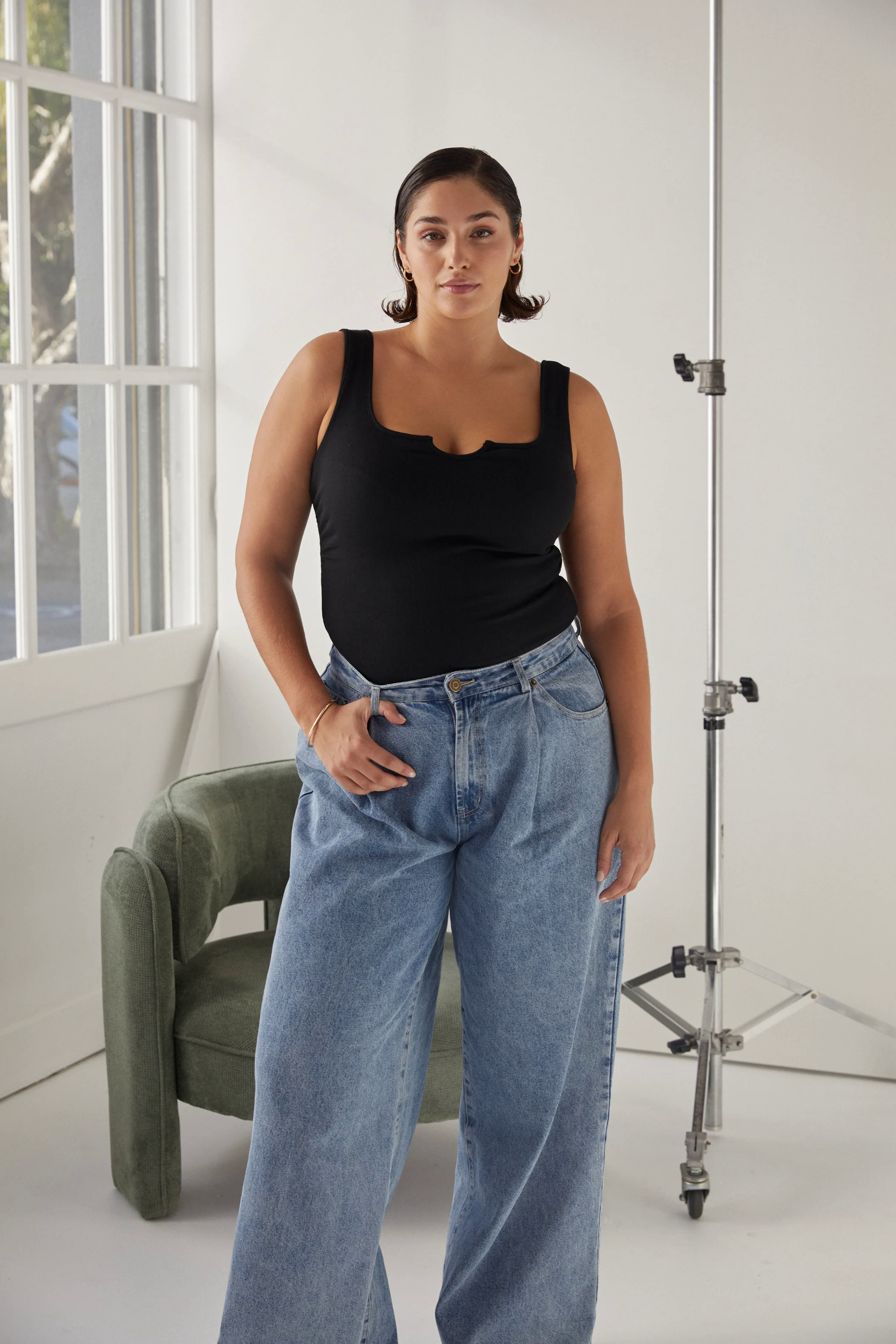 Busty Basics - Notch Neck Tank