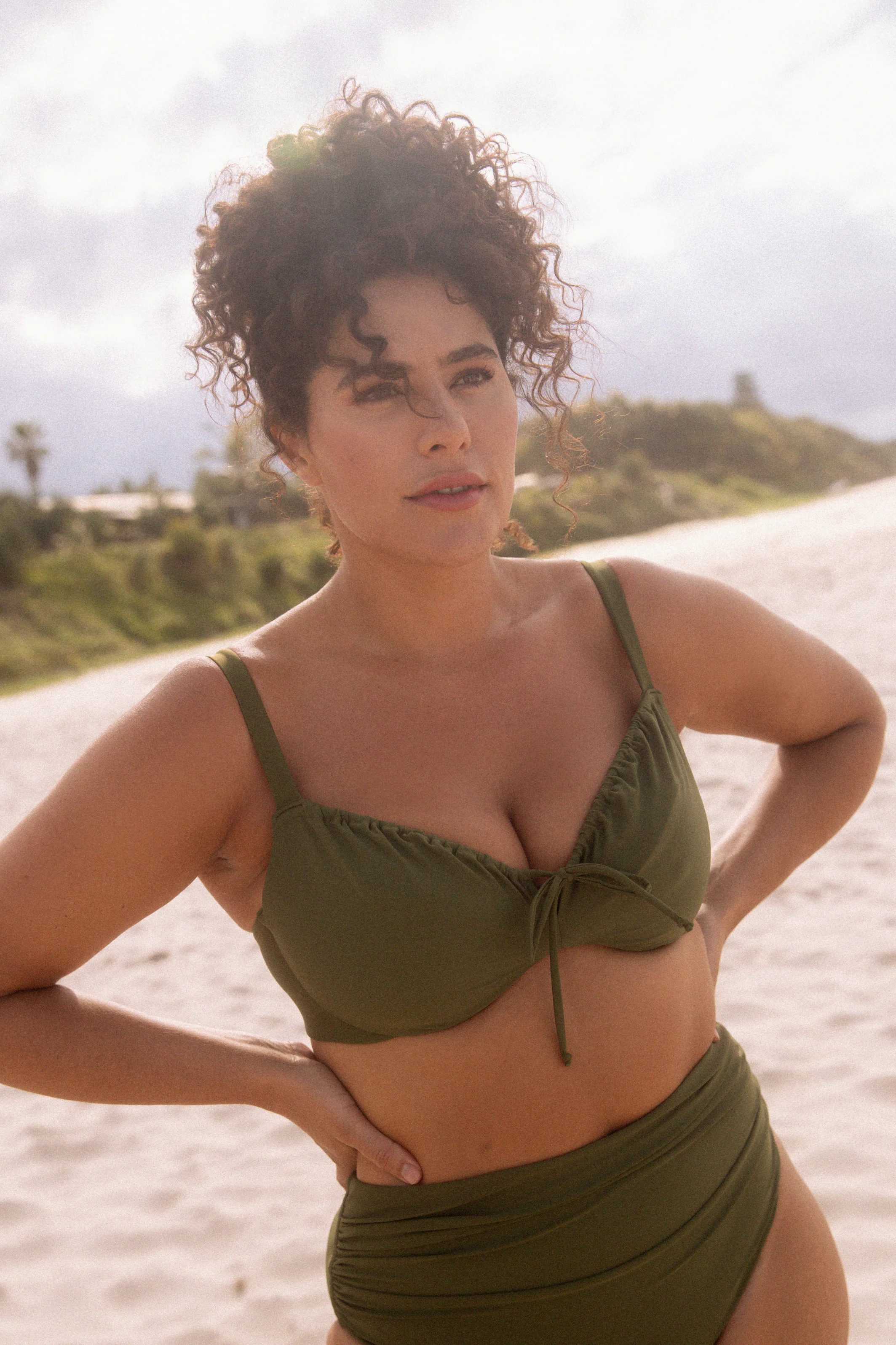 DOLLY BIKINI TOP - MOSS
