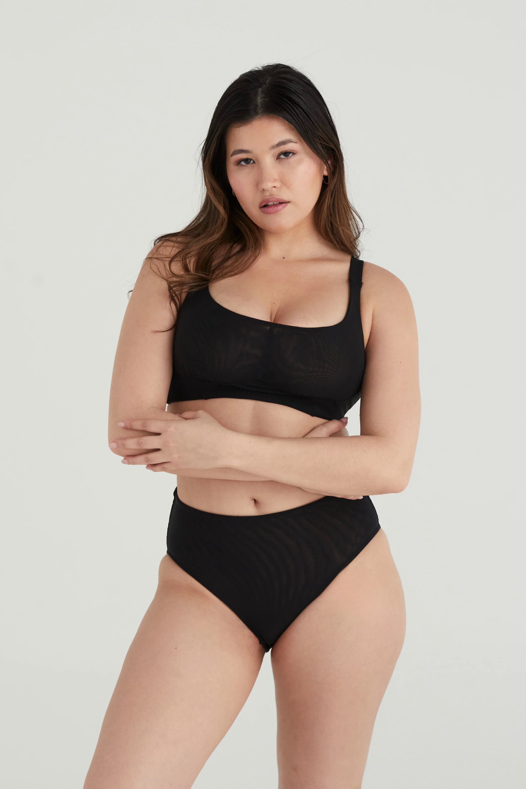 BUSTY BASICS KNICKERS - FULL BRIEF - BLACK