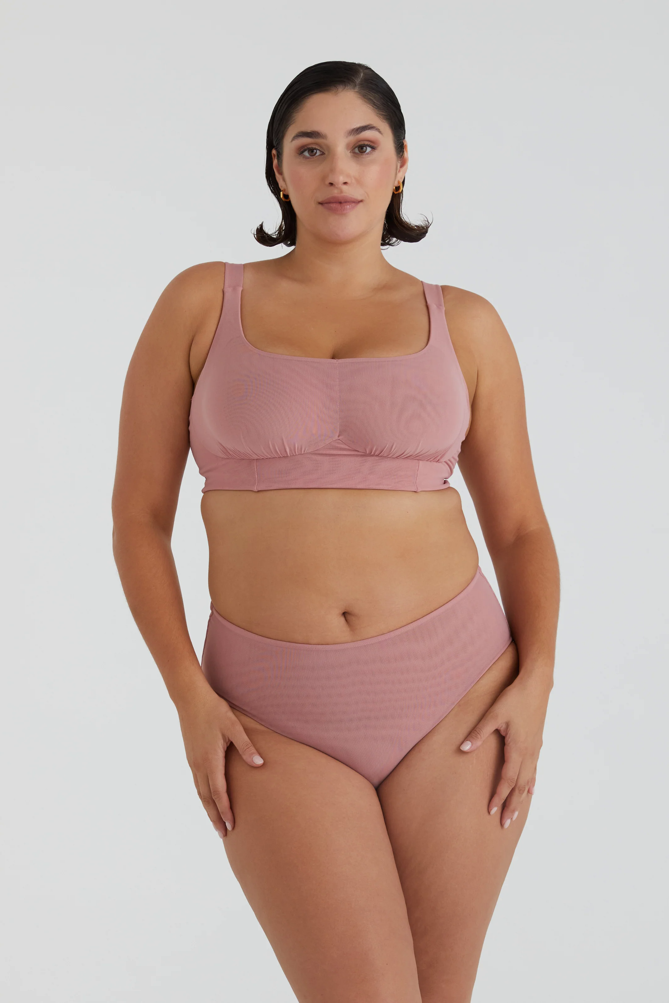 BUSTY BASICS KNICKERS - ROSEWOOD