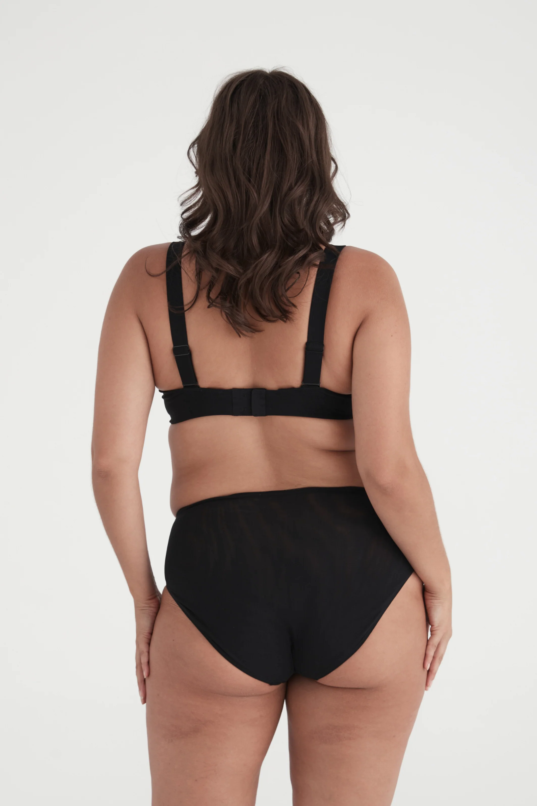 BUSTY BASICS KNICKERS - FULL BRIEF - BLACK