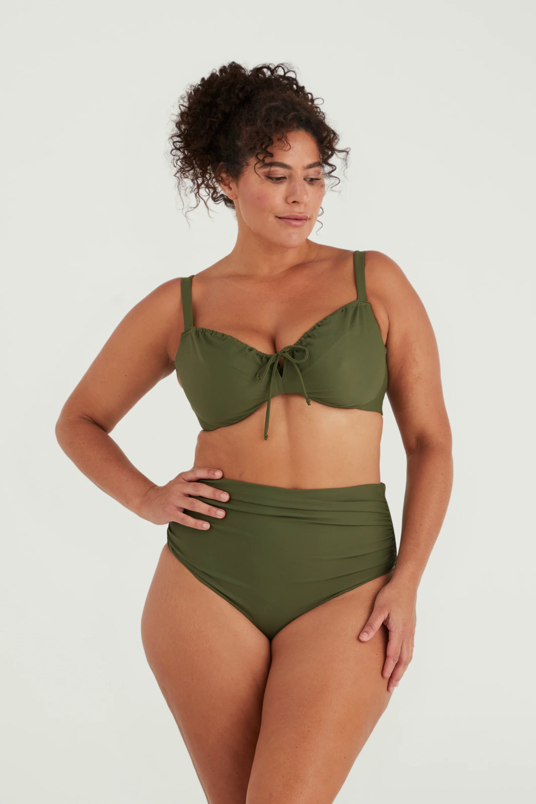 DOLLY BIKINI TOP - MOSS