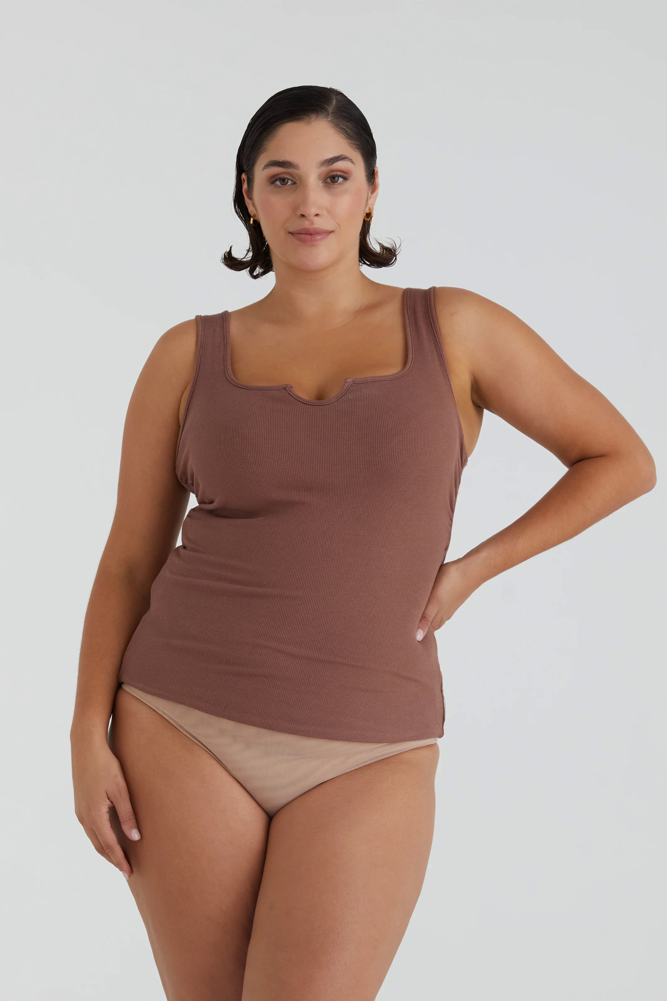 Busty Basics - Notch Neck Tank